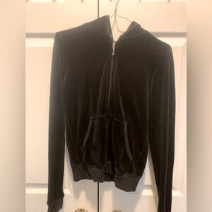 Juicy Couture Black Velour Hoodie